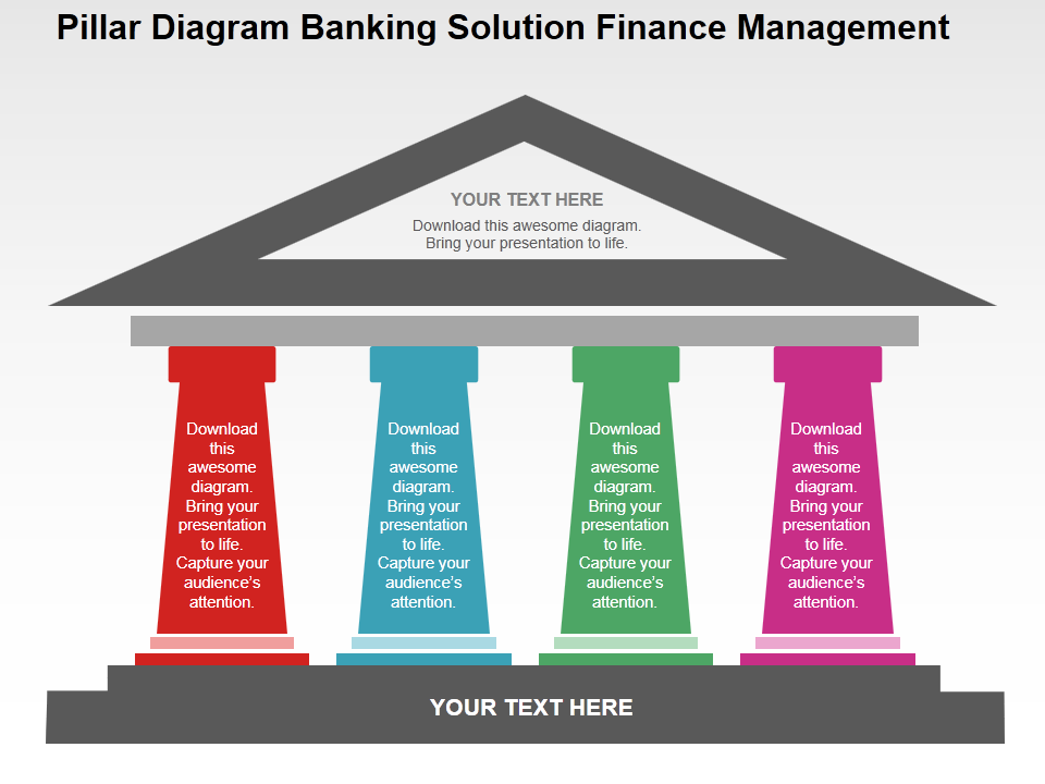 Detail Four Pillars Powerpoint Template Nomer 36