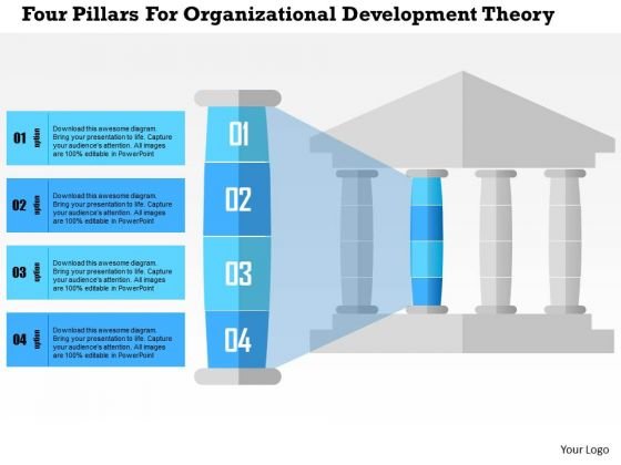 Detail Four Pillars Powerpoint Template Nomer 9