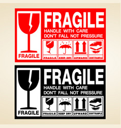 Detail Fragile Sticker Template Nomer 18