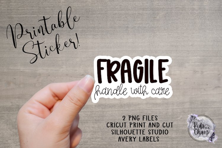 Detail Fragile Sticker Template Nomer 26