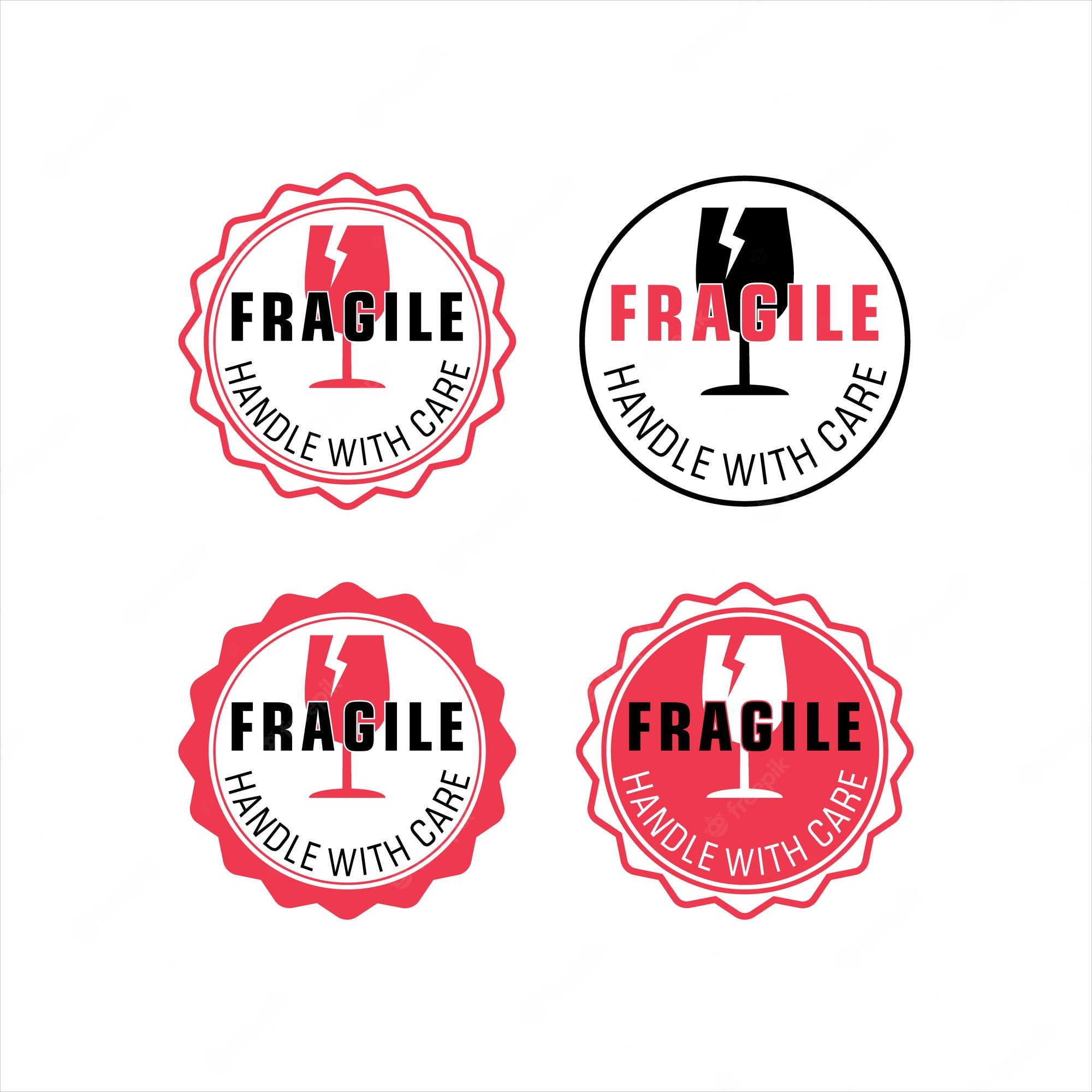 Detail Fragile Sticker Template Nomer 27