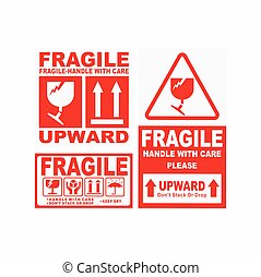 Detail Fragile Sticker Template Nomer 40