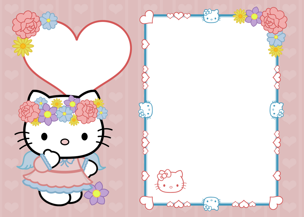 Detail Frame Foto Hello Kitty Png Nomer 13