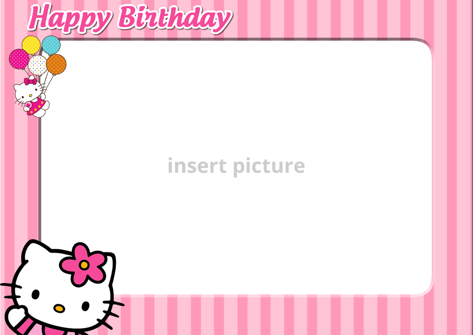 Detail Frame Foto Hello Kitty Png Nomer 18