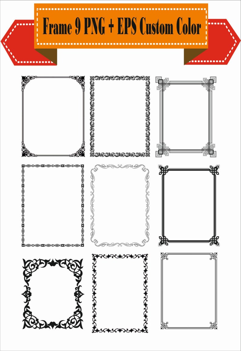 Detail Frame Vektor Png Nomer 42