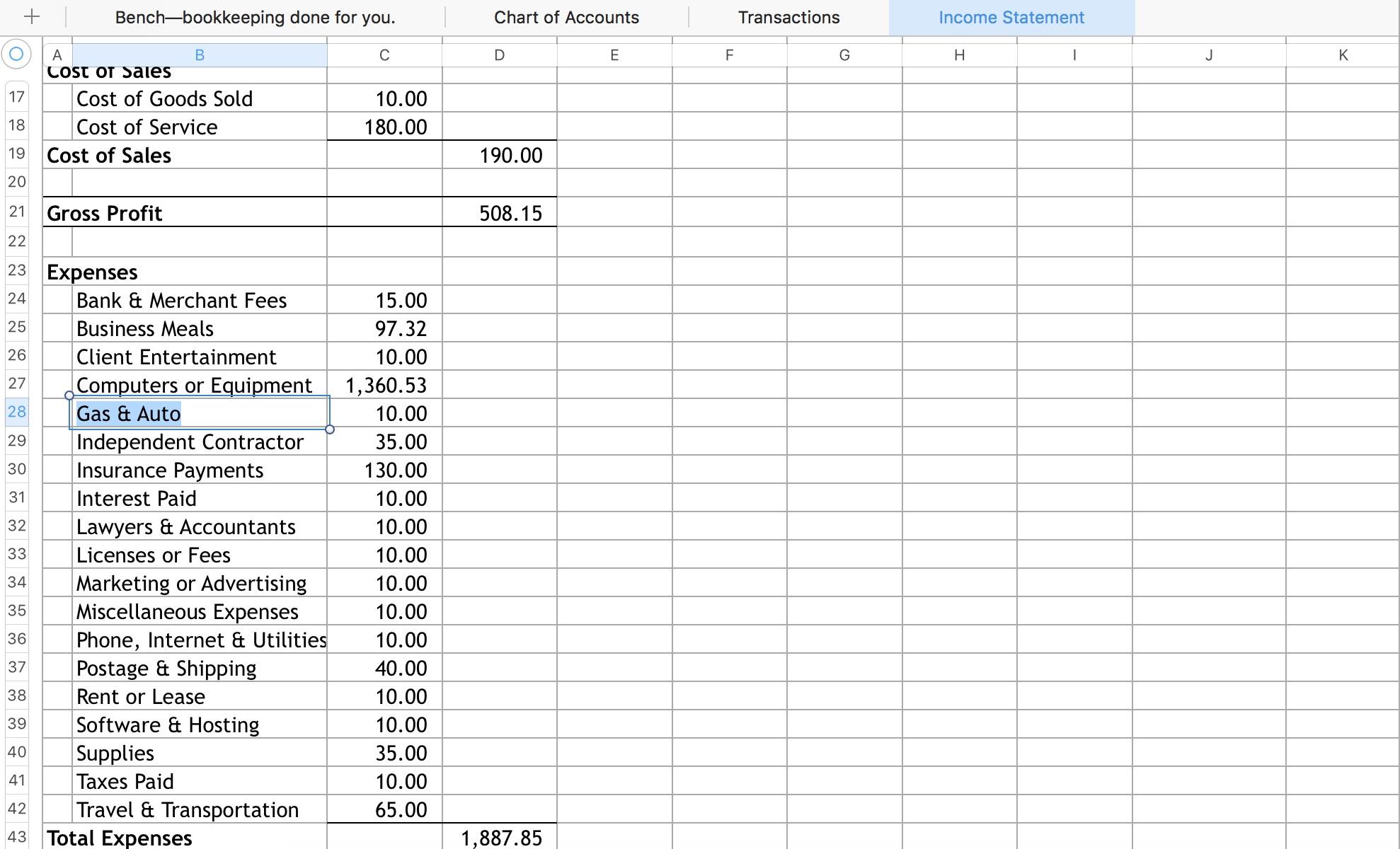 Detail Free Accounting Excel Template Nomer 14