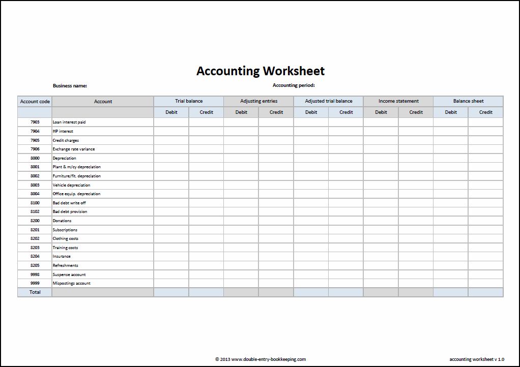Detail Free Accounting Excel Template Nomer 18
