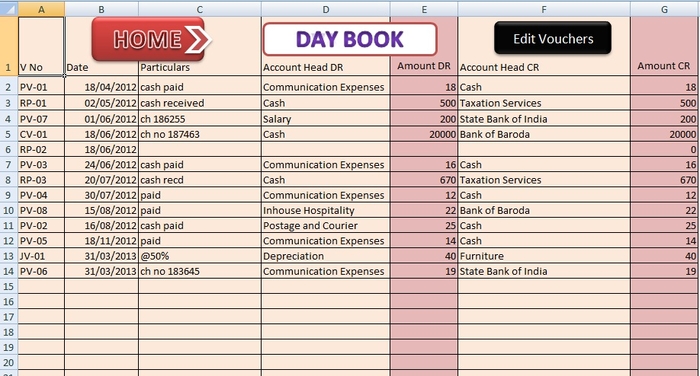 Detail Free Accounting Excel Template Nomer 33