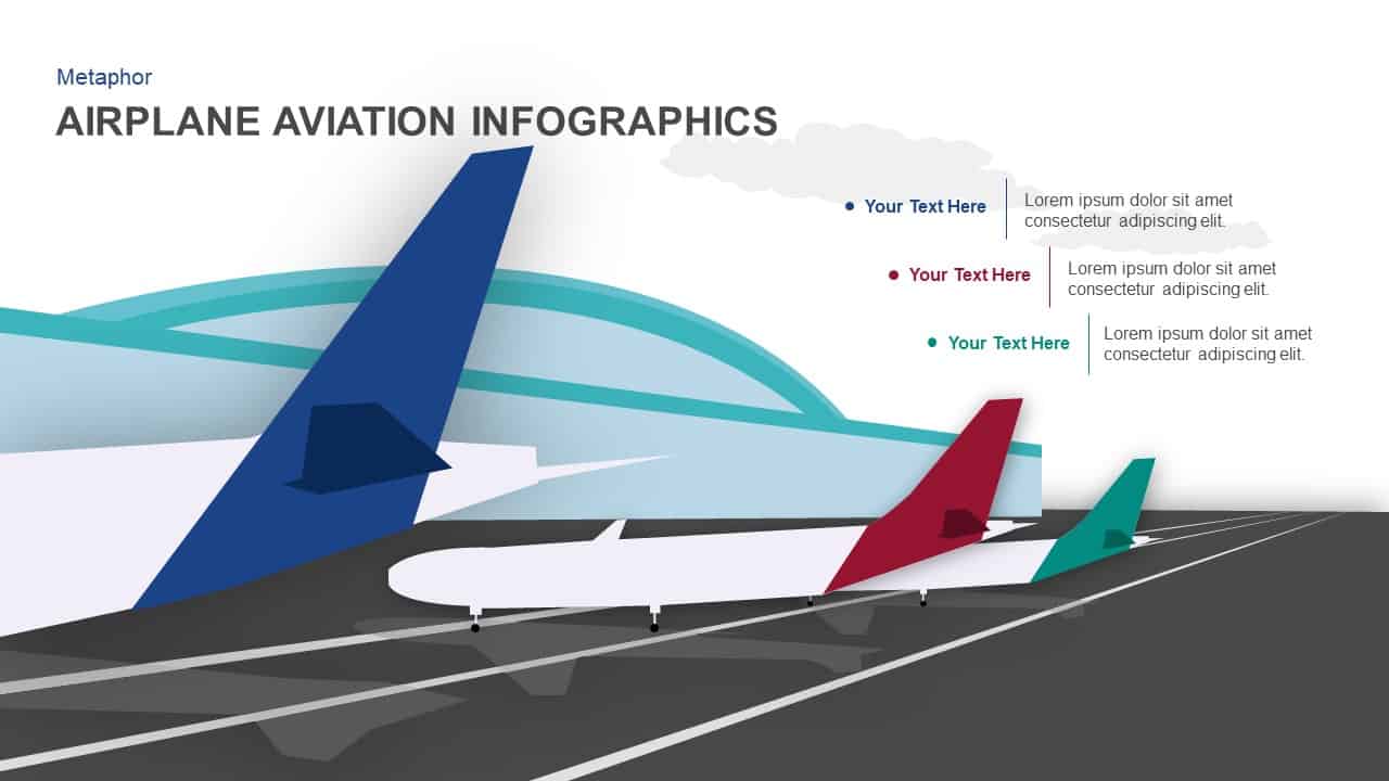 Detail Free Airplane Powerpoint Template Nomer 20
