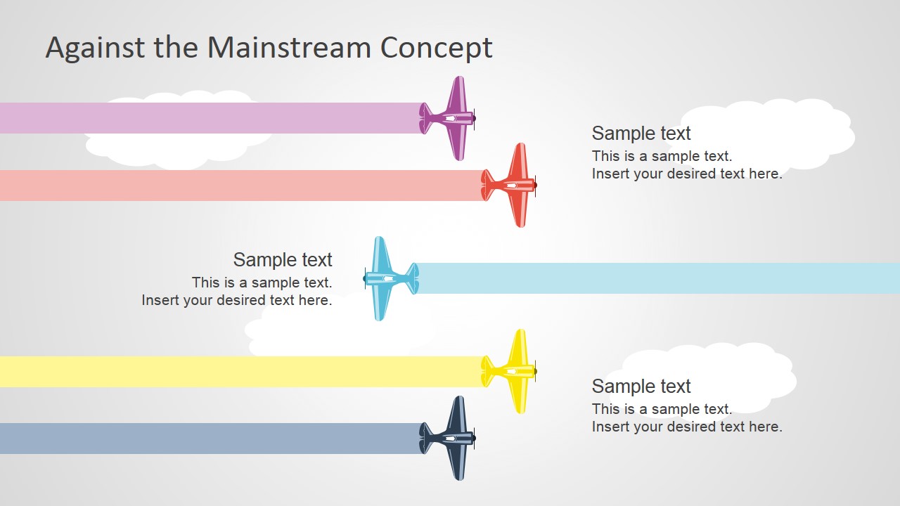 Detail Free Airplane Powerpoint Template Nomer 33