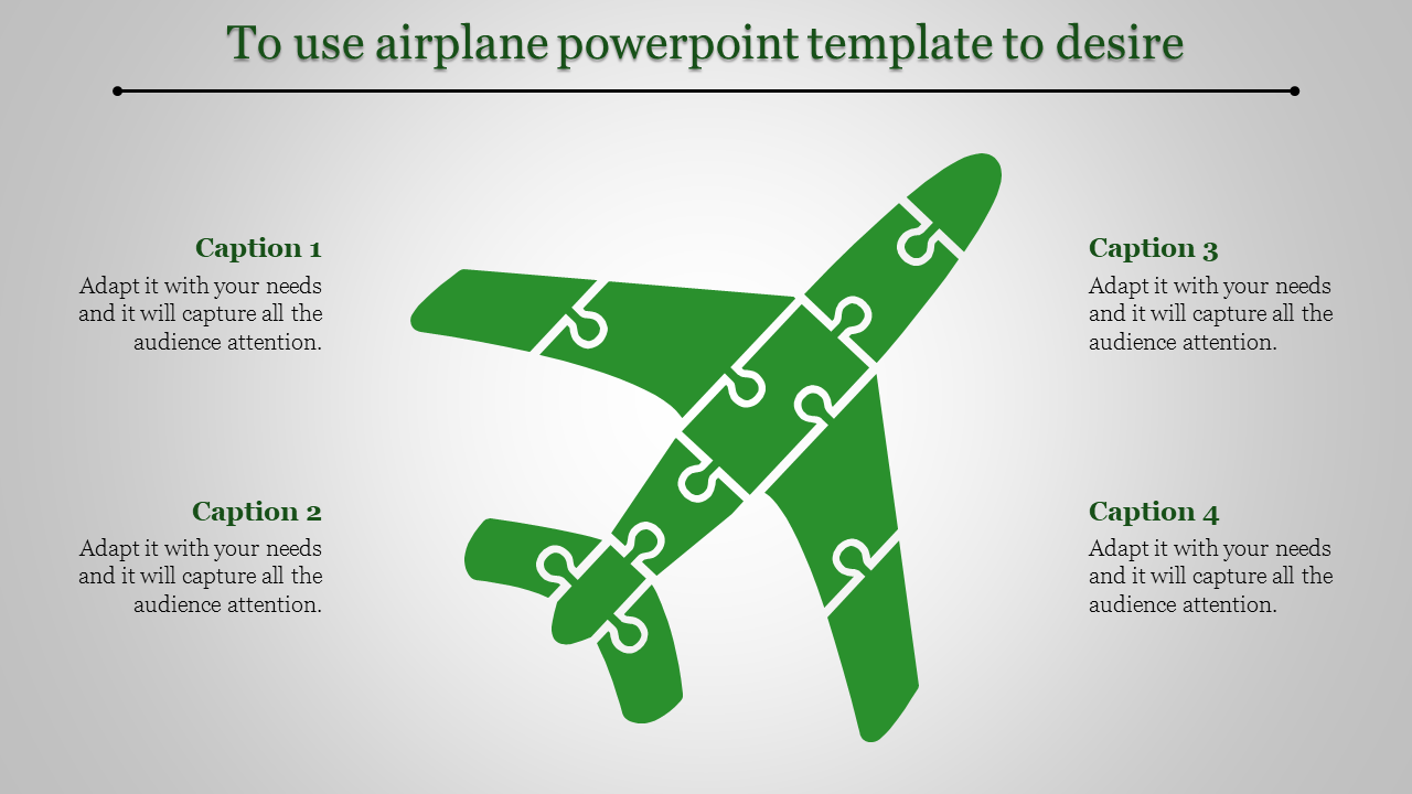 Detail Free Airplane Powerpoint Template Nomer 40