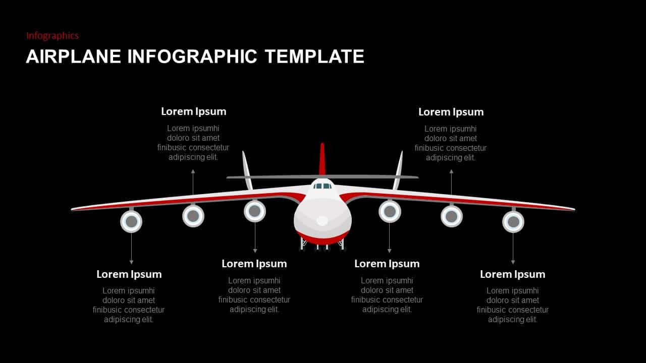 Detail Free Airplane Powerpoint Template Nomer 46