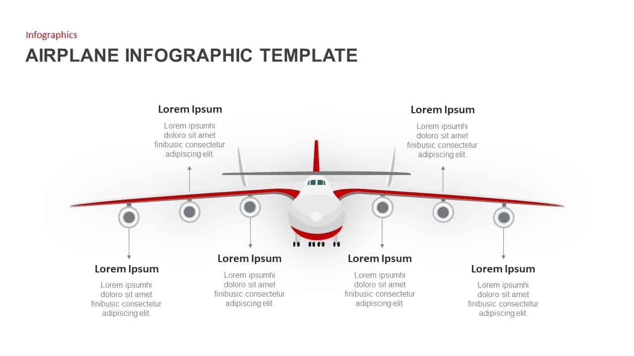 Detail Free Airplane Powerpoint Template Nomer 49