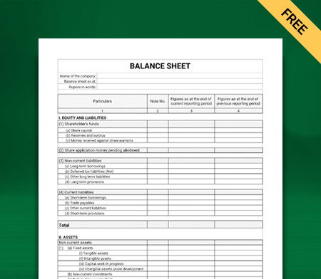 Detail Free Balance Sheet Template Nomer 56