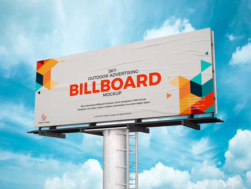 Detail Free Billboard Mockup Template Nomer 13