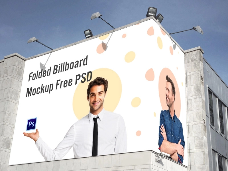 Detail Free Billboard Mockup Template Nomer 32