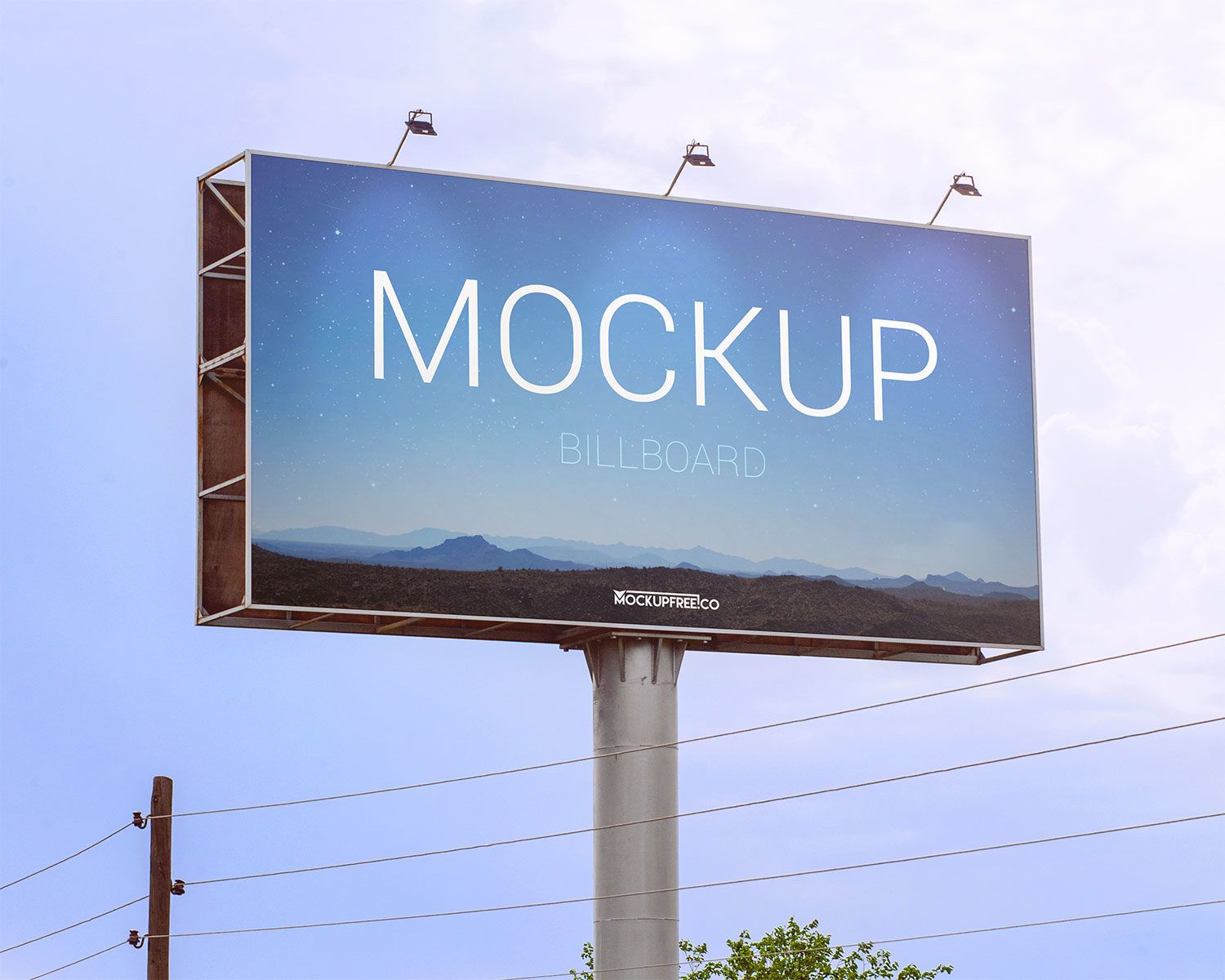 Detail Free Billboard Mockup Template Nomer 41