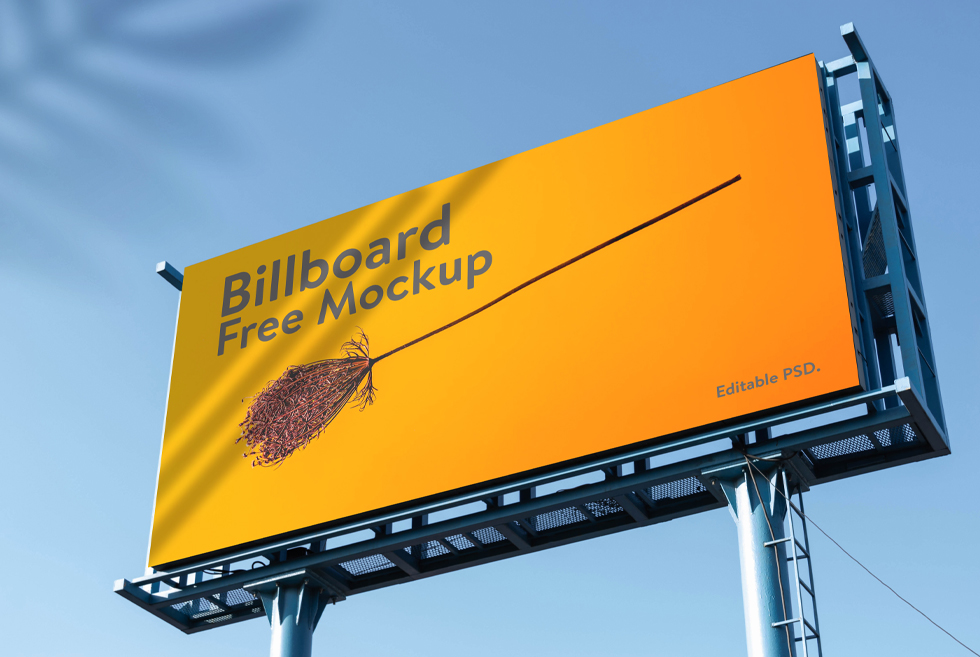 Detail Free Billboard Mockup Template Nomer 8