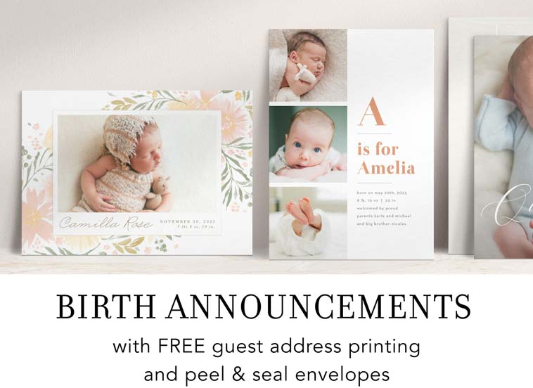 Detail Free Birth Announcement Template Nomer 19