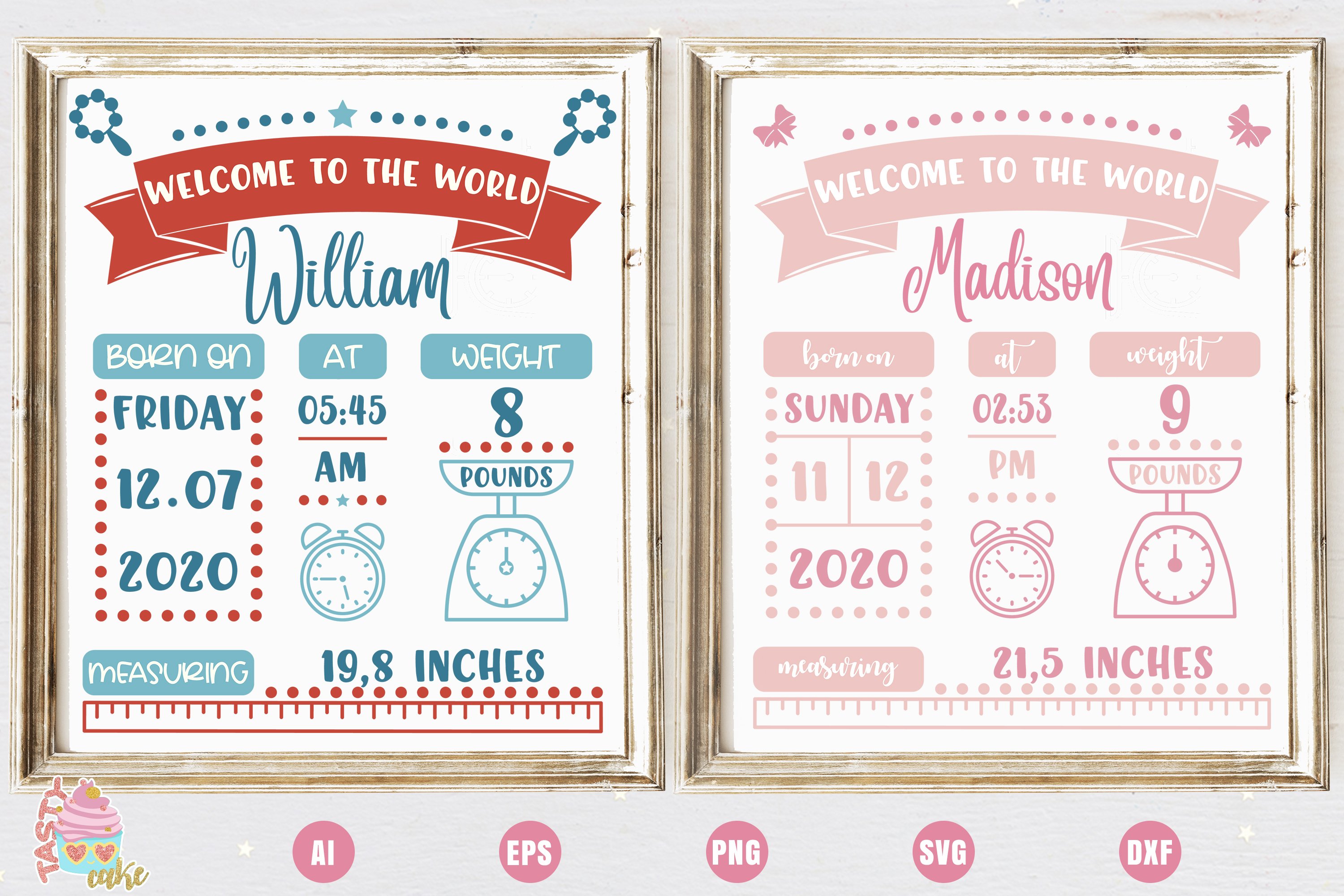 Detail Free Birth Announcement Template Nomer 27