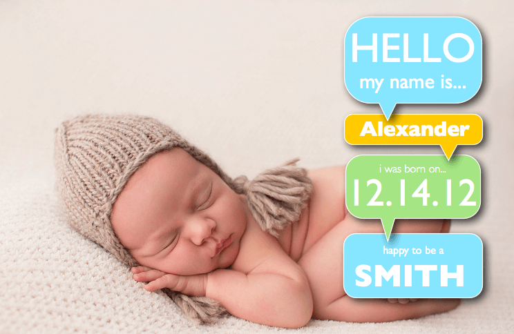 Detail Free Birth Announcement Template Nomer 46