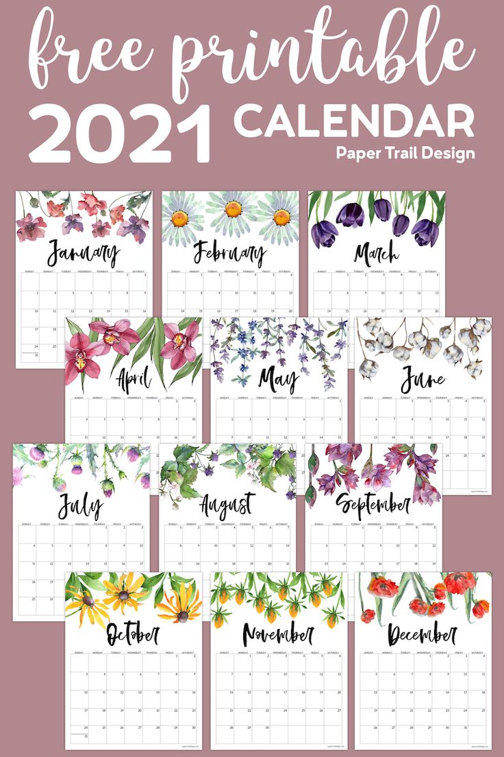 Detail Free Blank Calendar Template 2021 Nomer 40