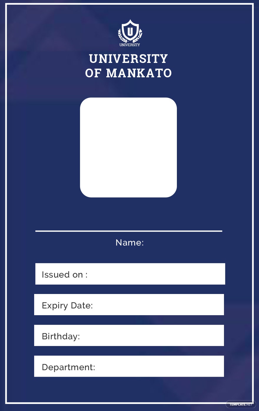 Detail Free Blank Membership Card Template Nomer 5