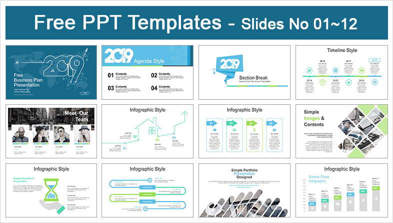 Detail Free Business Pitch Powerpoint Template Nomer 21