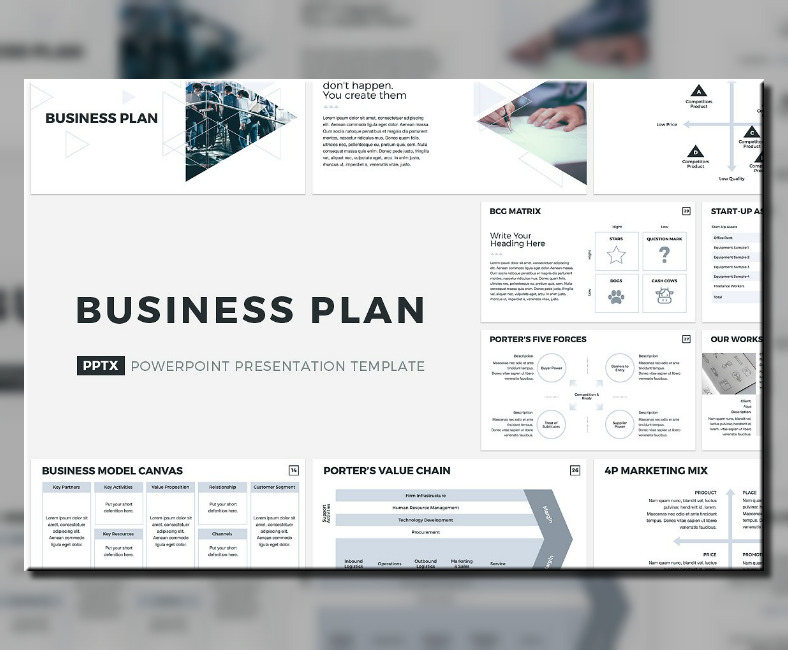 Detail Free Business Pitch Powerpoint Template Nomer 36