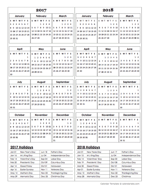 Detail Free Calendar Template 2018 Nomer 42