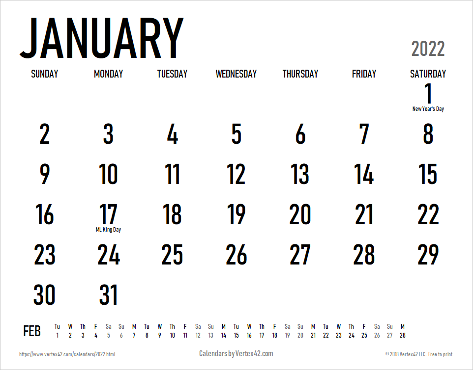 Detail Free Calendar Template 2018 Nomer 45