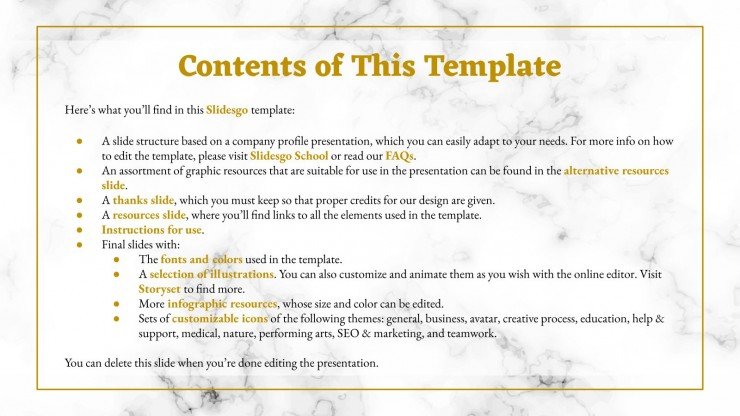 Detail Free Company Profile Presentation Template Nomer 39