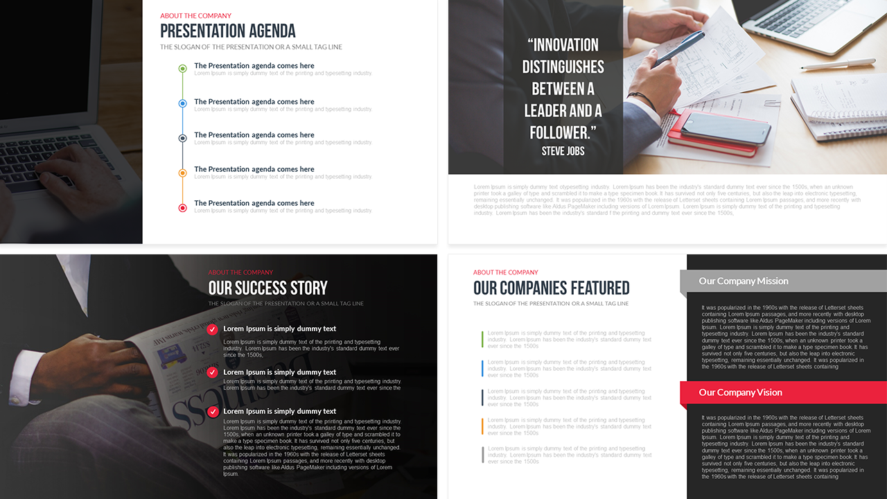 Detail Free Company Profile Presentation Template Nomer 5