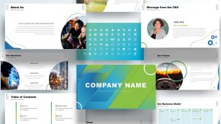 Detail Free Company Profile Presentation Template Nomer 7