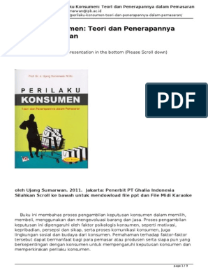 Detail Free Download Buku Perilaku Konsumen Nomer 40