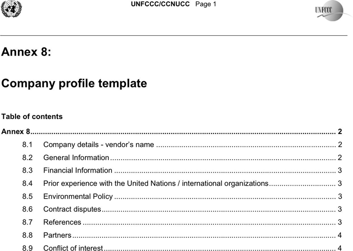 Detail Free Download Company Profile Template Word Format Nomer 31
