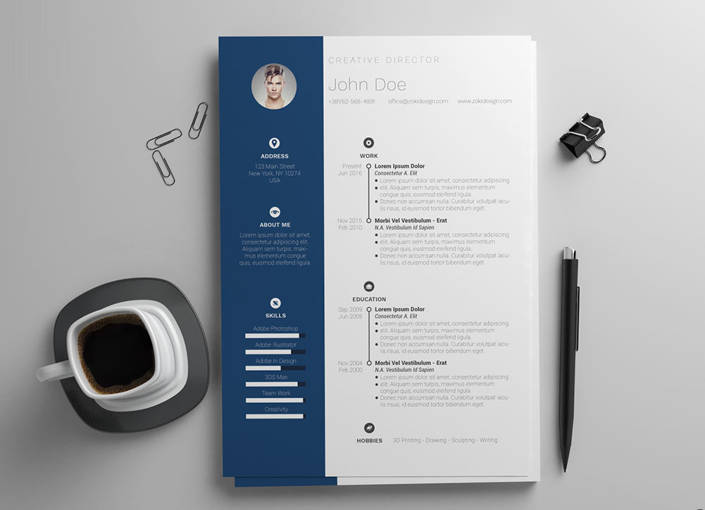 Detail Free Download Creative Cv Template Word Nomer 19