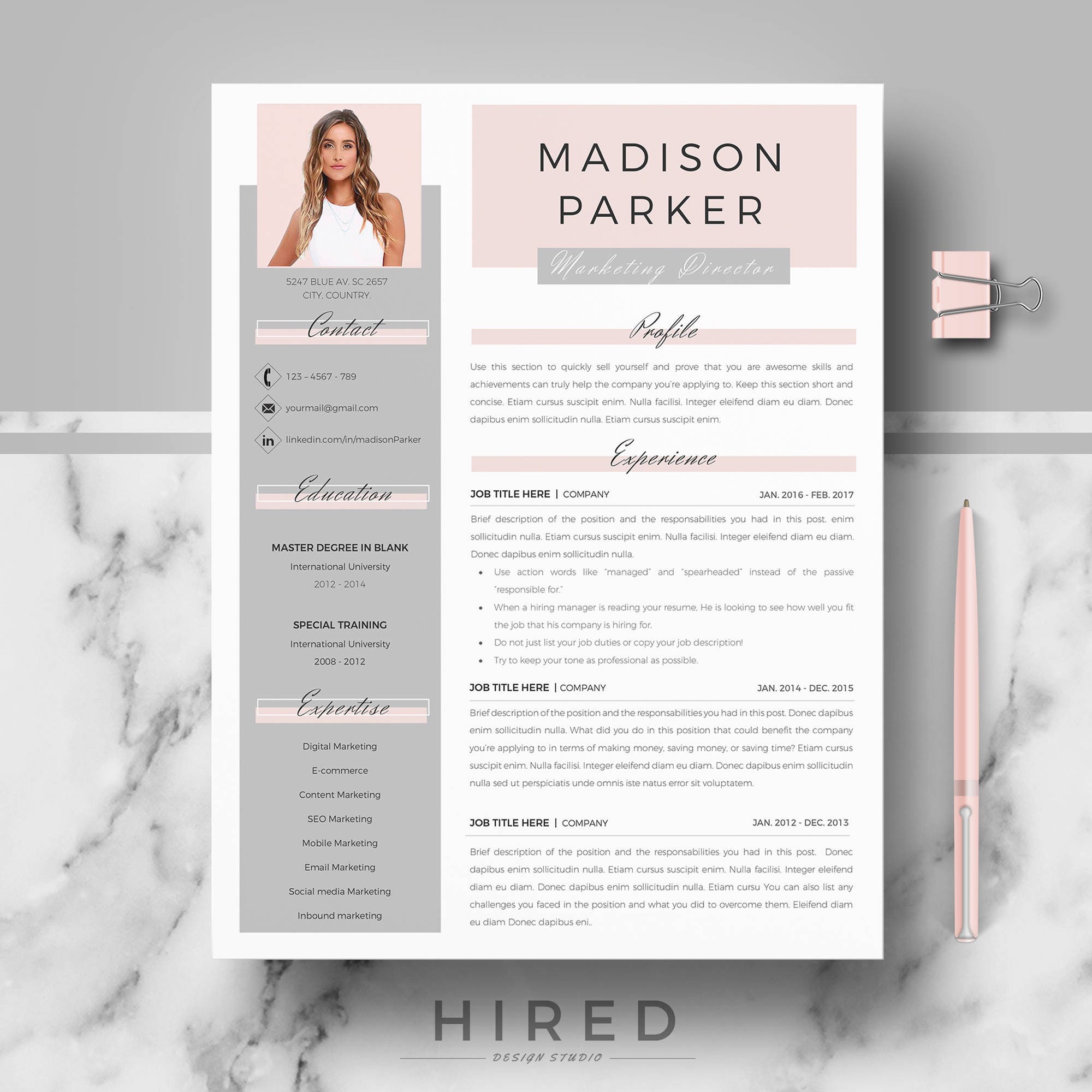 Detail Free Download Creative Cv Template Word Nomer 54