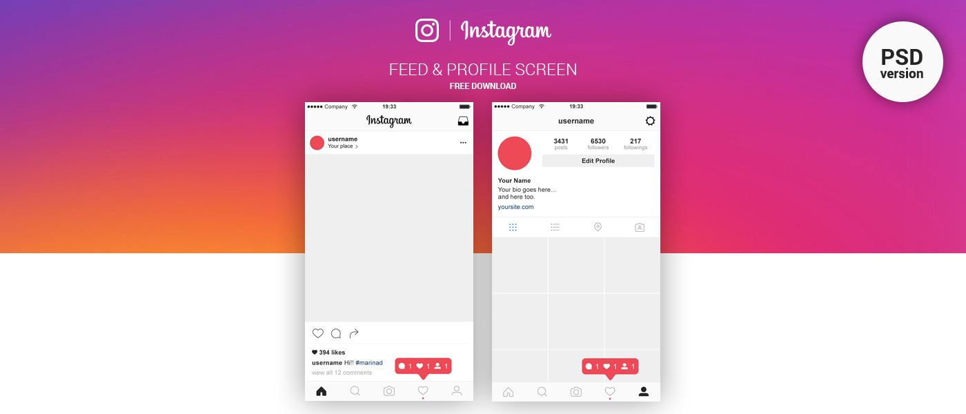 Detail Free Download Template Feed Instagram Nomer 26