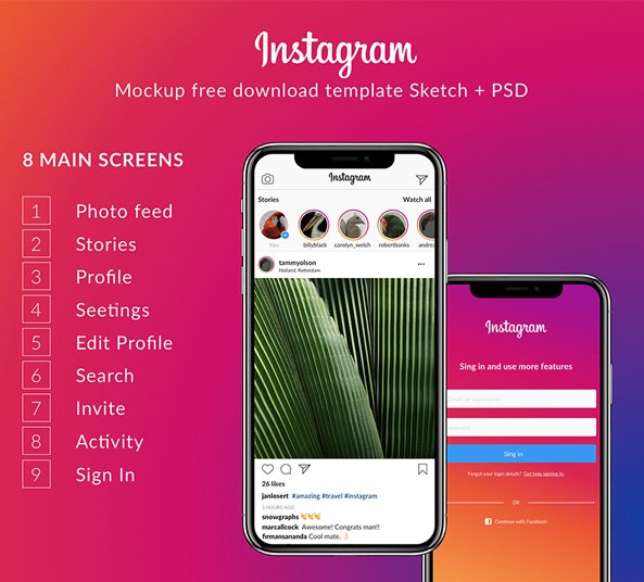 Detail Free Download Template Feed Instagram Nomer 33