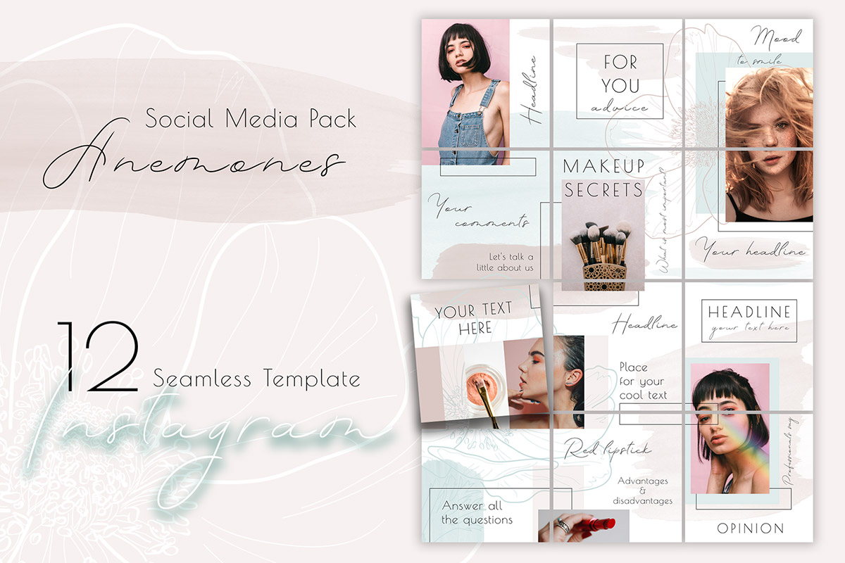 Detail Free Download Template Feed Instagram Nomer 9