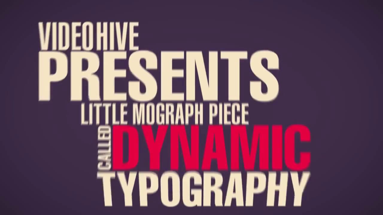Detail Free Dynamic Typography Template Adobe After Effects Nomer 2