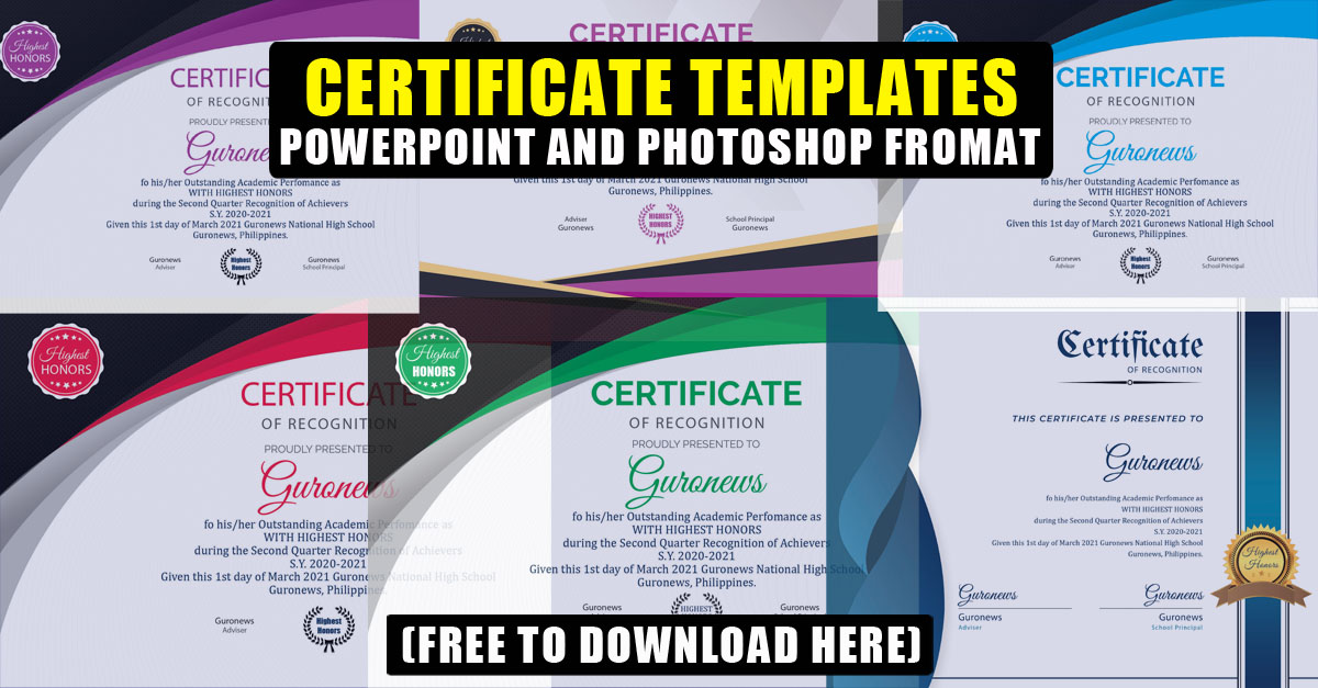 Detail Free Editable Certificate Of Appreciation Template Nomer 30