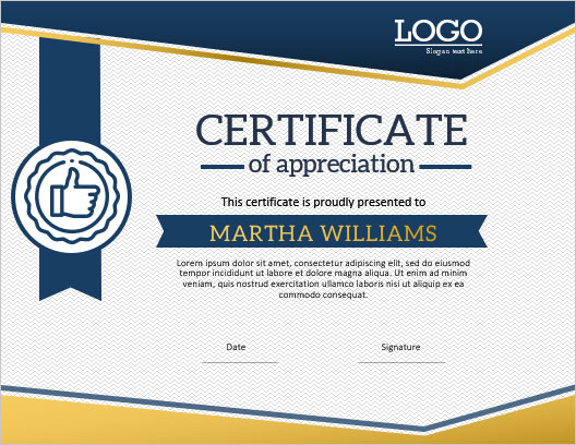 Detail Free Editable Certificate Of Appreciation Template Nomer 34