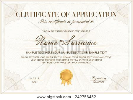 Detail Free Editable Certificate Of Appreciation Template Nomer 40