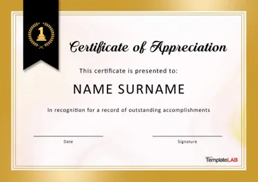 Detail Free Editable Certificate Of Appreciation Template Nomer 41