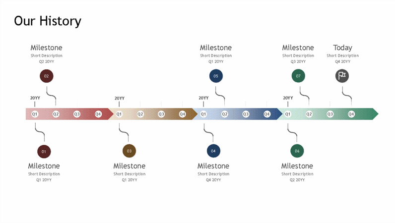 Detail Free Editable Timeline Template Powerpoint Nomer 23