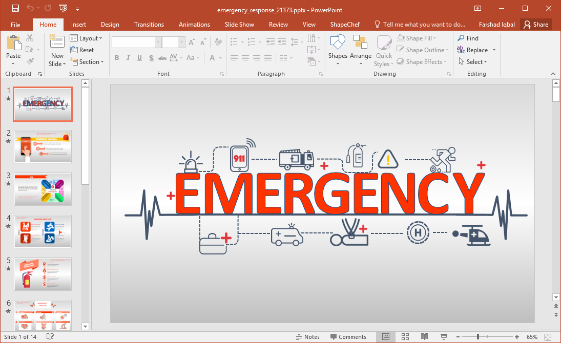 Detail Free Emergency Preparedness Powerpoint Template Nomer 2