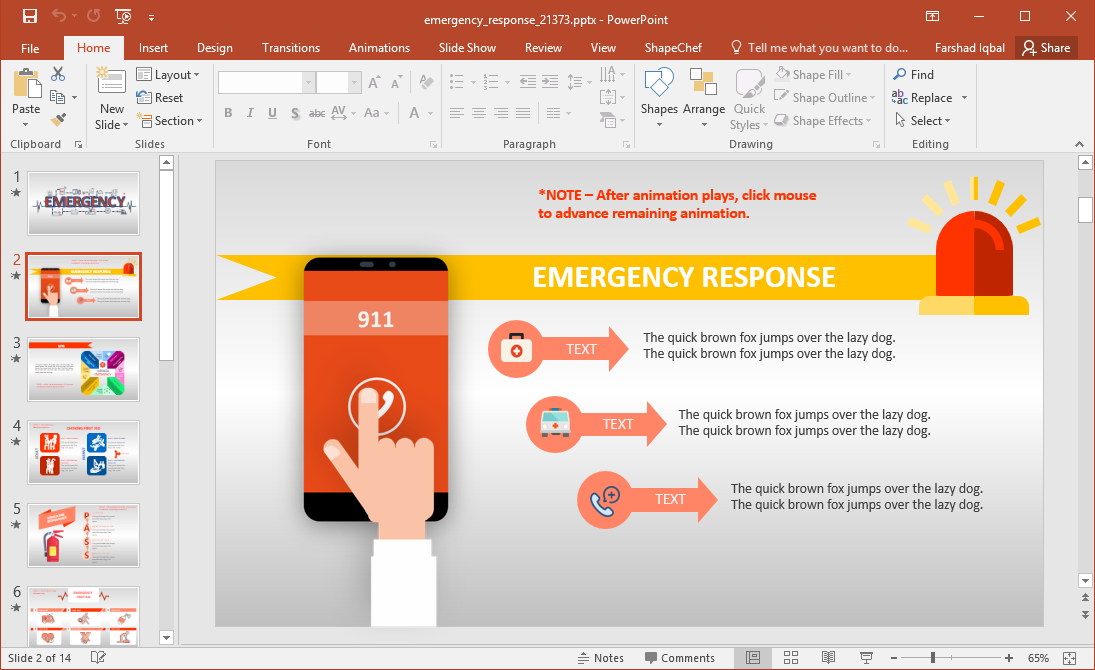 Detail Free Emergency Preparedness Powerpoint Template Nomer 3