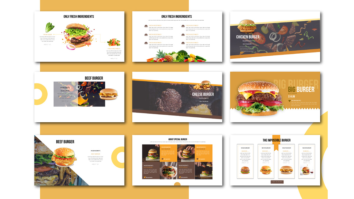 Detail Free Food Powerpoint Template Nomer 25
